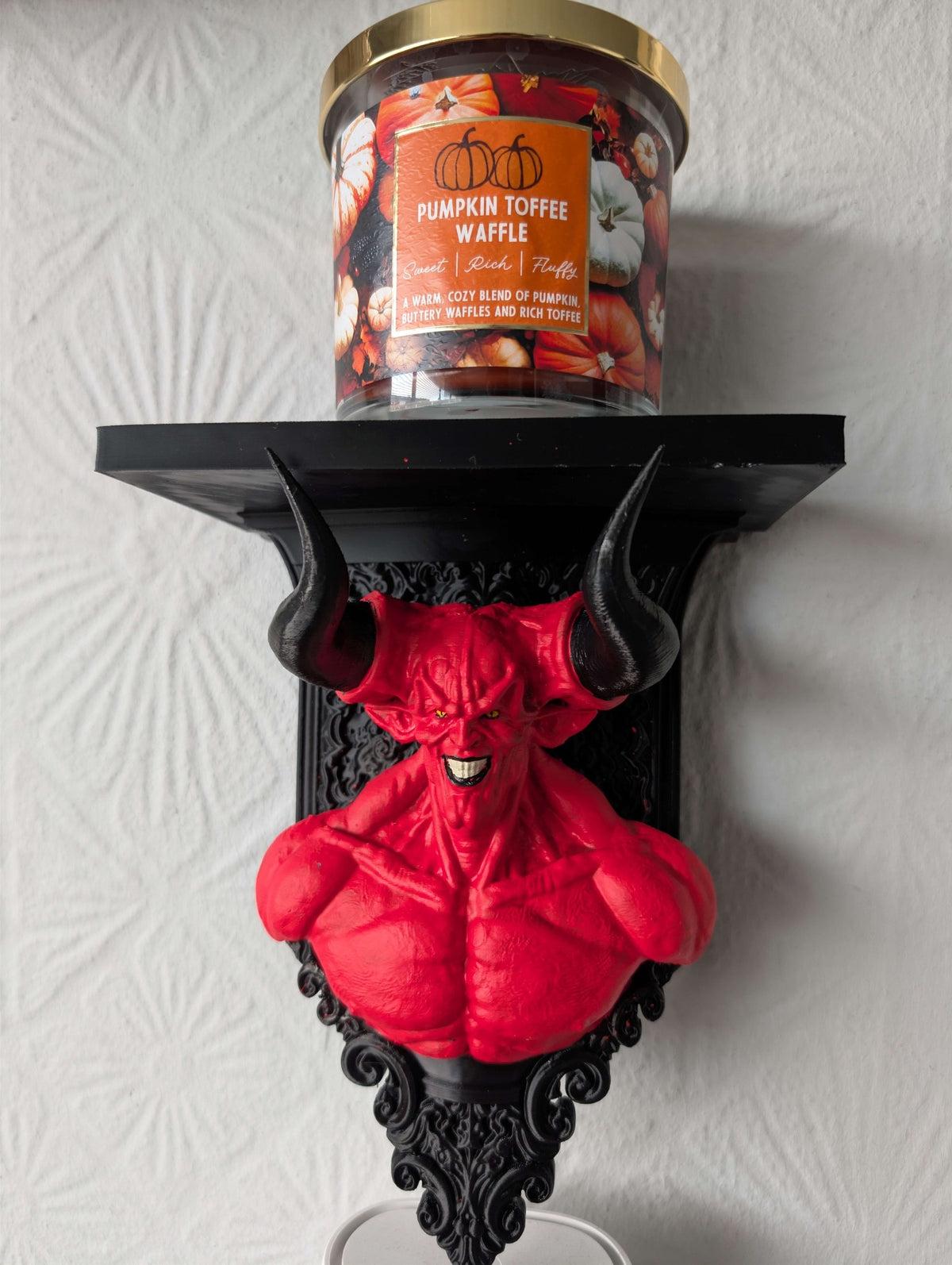 Lord of Darkness Legend Inspired Wall Shelf | Hand Painted Horror & Gothic Decor