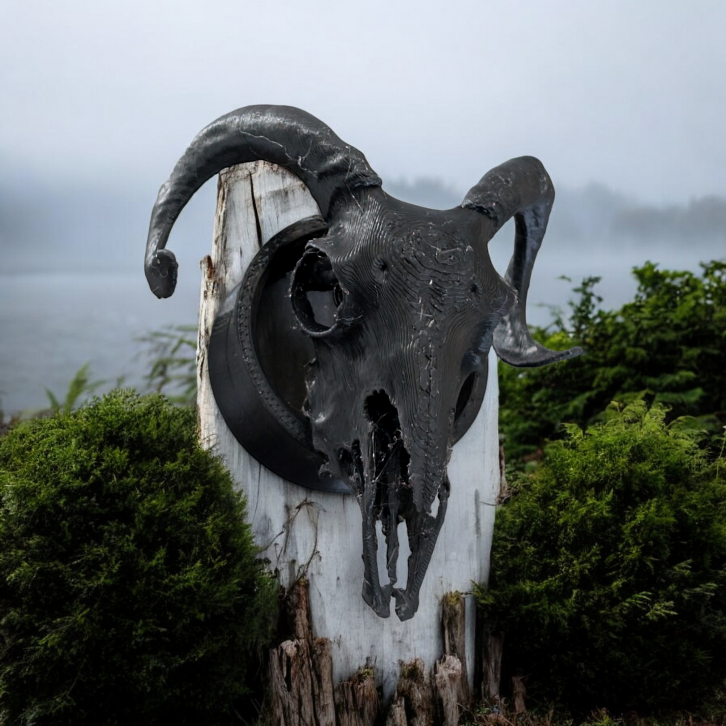 Ram skull ear Tunnels/Gauges, Ear jewellery