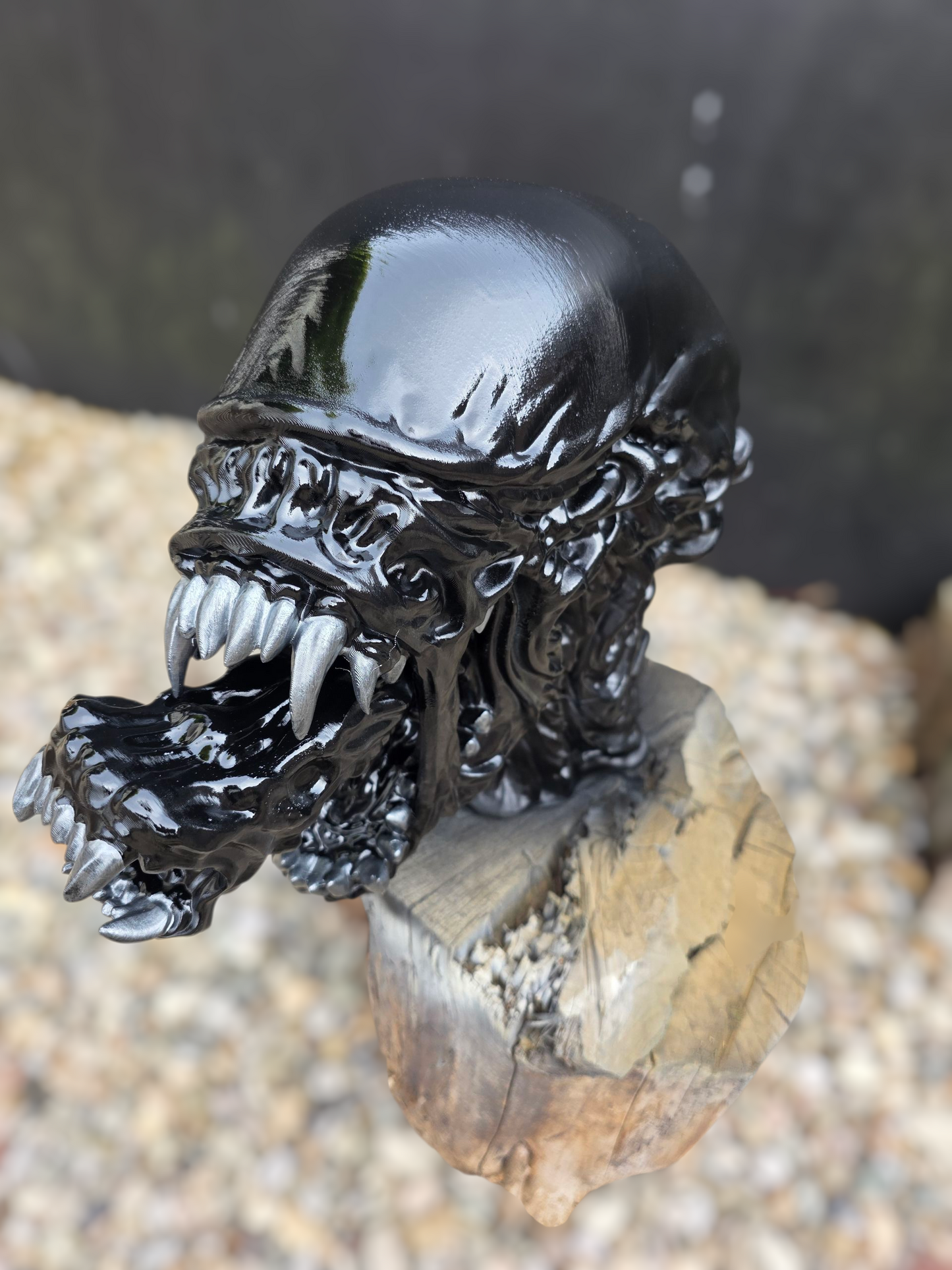 Xenomorph head display piece (24 inches in length)