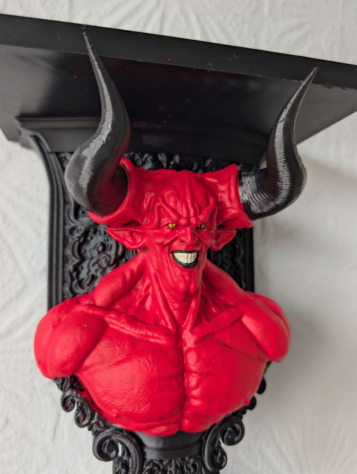 Lord of Darkness Legend Inspired Wall Shelf | Hand Painted Horror & Gothic Decor