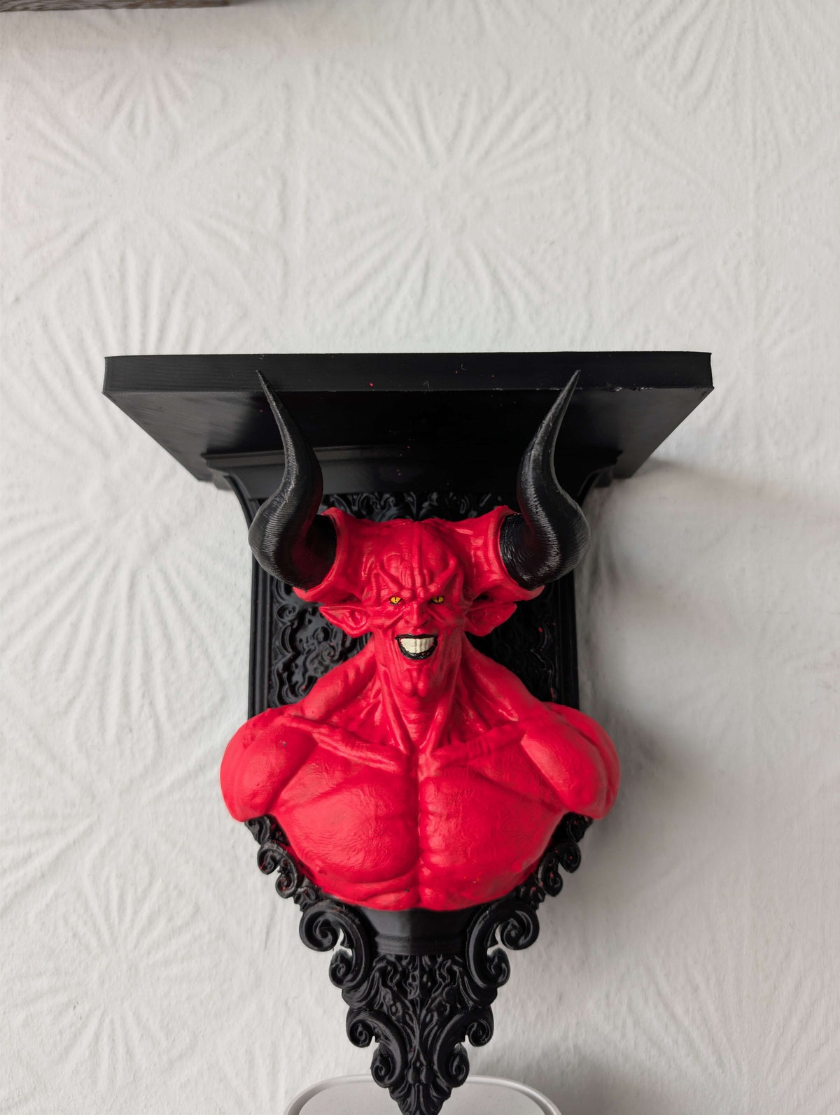 Lord of Darkness Legend Inspired Wall Shelf | Hand Painted Horror & Gothic Decor