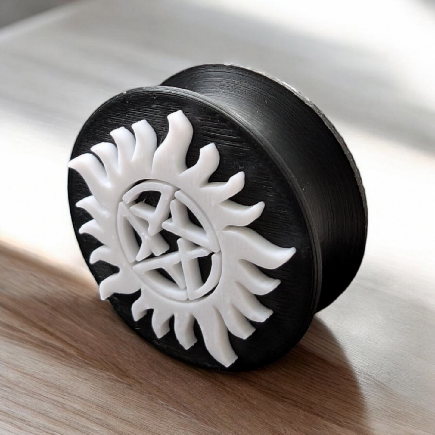 Supernatural Anti Possession Symbol ear Tunnels/Gauges, Ear jewellery