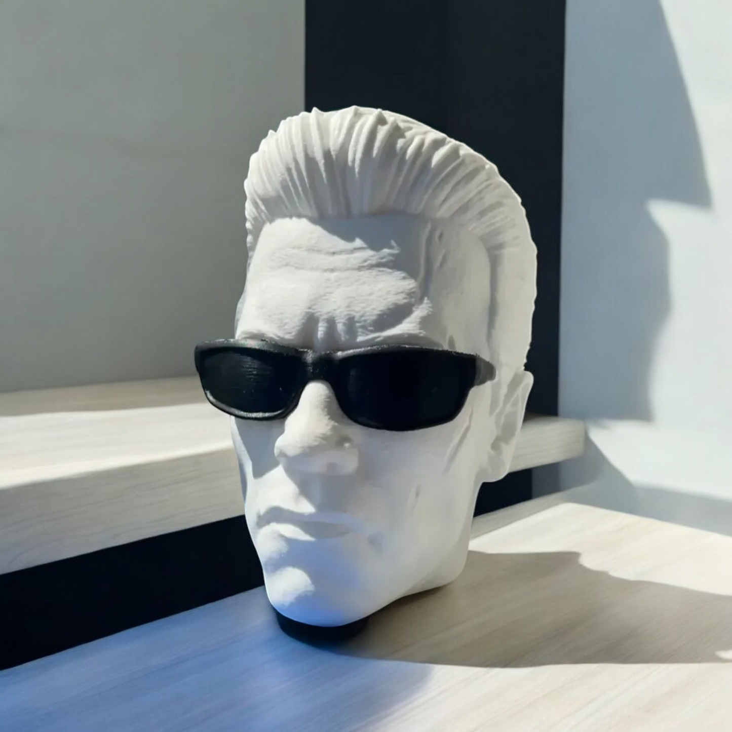 Arnie Terminator inspired Headphone holder/stand