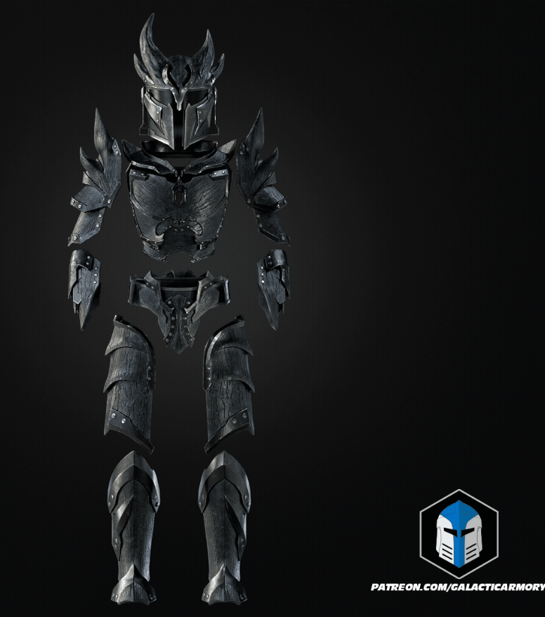 Daedric Mando Armor, Full armour set, Cosplay armour