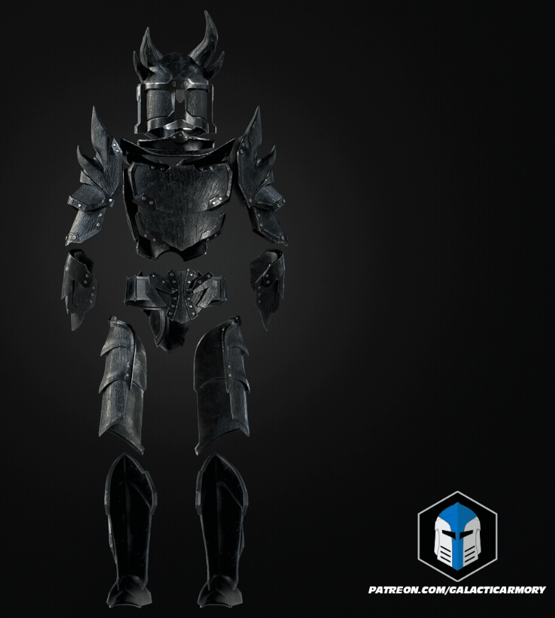 Daedric Mando Armor, Full armour set, Cosplay armour
