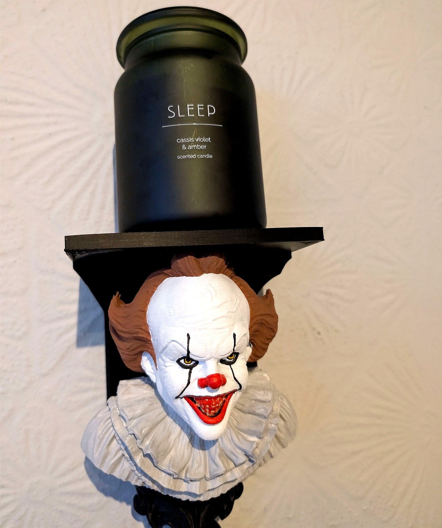 Pennywise Wall Shelf | Horror Clown Floating Shelf | Gothic Decor | Unique Horror Gift